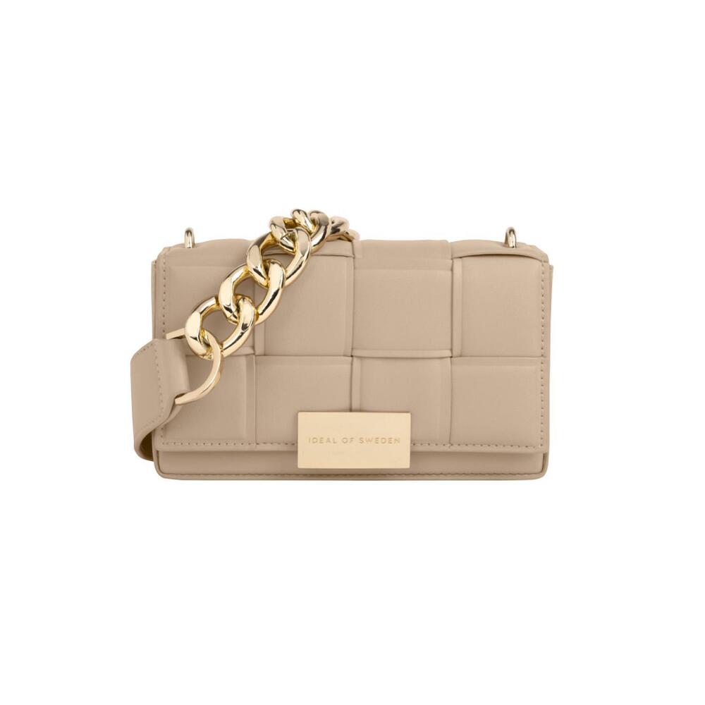 NEW IDEAL OF SWEDEN women's braided cross body bag in camel